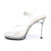 Fabulicious - CHIC08 Ankle strap sandal - Transparent Product image